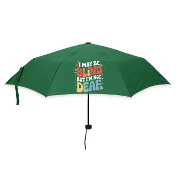Blind blindness Visually impaired people - Umbrella (small) - bottlegreen - Front