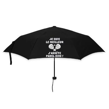 Padel, Padelschläger, Padel-Fan - Regenschirm (klein) - Schwarz - Vorne
