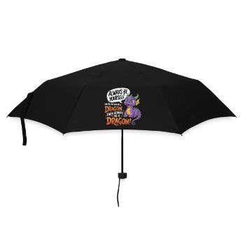 Be a Dragon – Fun Fantasy Design - Umbrella (small) - black - Front
