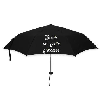 Je suis une petite princesse - Parapluie standard - noir - Devant