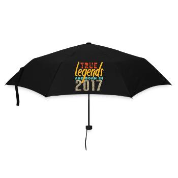 Les vrais légendes sont nés en 2017. Année 2025. - Parapluie standard - noir - Devant