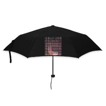 Floral gradient with lettering - Umbrella (small) - black - Front