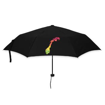 Norway - Norge - Norway - abstract - map - Umbrella (small) - black - Front