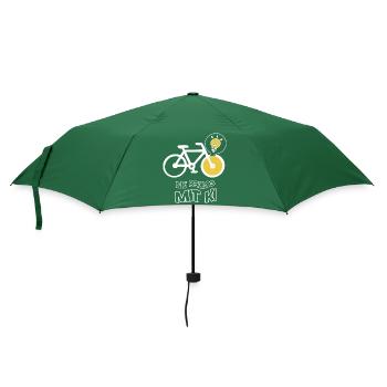 Creative bike with light bulb design - Umbrella (small) - bottlegreen - Front