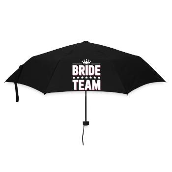 Bridal Team Crown Team Bride - Umbrella (small) - black - Front