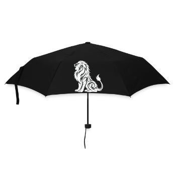 Tribal Löwe Silhouette - Regenschirm (klein) - Schwarz - Vorne