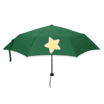 Pastel Sweetness Star - Regenschirm (klein) - Flaschengrün - Vorne