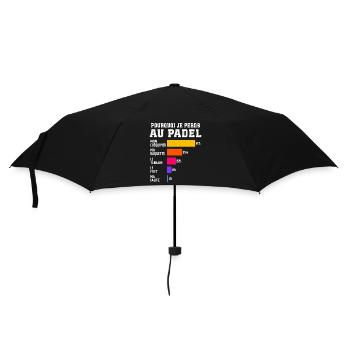 Pourquoi Je Perds Au Padel Cadeau padeliste  - Parapluie standard - noir - Devant