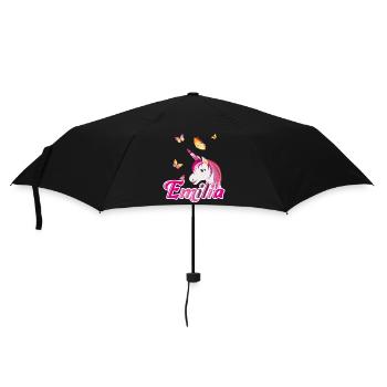 Emilia, maiden name, favorite name - Umbrella (small) - black - Front