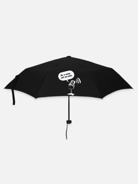 Be a Voice, Not an Echo - Umbrella (small) - black