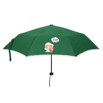 Cute Mushroom Love Design I Love You - Umbrella (small) - bottlegreen - Front