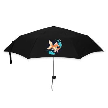 Retro Golden Fish Glasses - Umbrella (small) - black - Front
