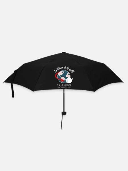 La théière de Russell (texte blanc) - Parapluie standard - noir