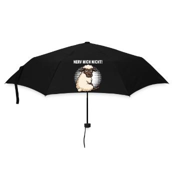 Nerv Mich Nicht Schaf Schafe Schäfer Schafhalter  - Regenschirm (klein) - Schwarz - Vorne