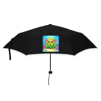 Unterwasserverborgener Zauber - Regenschirm (klein) - Schwarz - Vorne