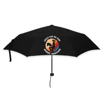 Hobby Horsing Cooler Als Du Denkst - Regenschirm (klein) - Schwarz - Vorne