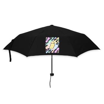 Cornichon pastel étoilé - Parapluie standard - noir - Devant