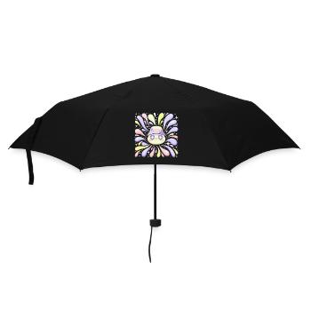 Panda Arc-en-Ciel Burst Étoilé - Parapluie standard - noir - Devant