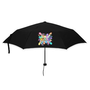 Sunny Splash Color Burst - Umbrella (small) - black - Front