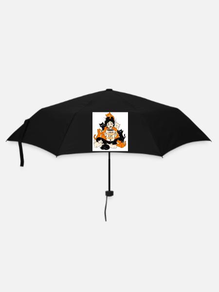 Katzenmama-Kaffee-Überleben - Regenschirm (klein) - Schwarz