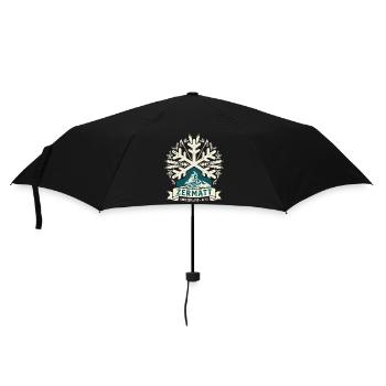 Vintage Zermatt Switzerland Alps - Umbrella (small) - black - Front