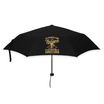 ich muss nur fahrrad fahren - Regenschirm (klein) - Schwarz - Vorne