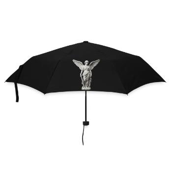 Winged Guardian Angel with Sword - Umbrella (small) - black - Front