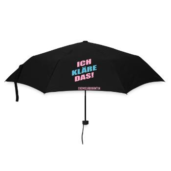 Chemielaborantin Abwasser_Proben - Regenschirm (klein) - Schwarz - Vorne