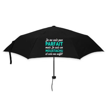 Je Ne Suis Pas Parfait Mais Je Suis Moustachu - Parapluie standard - noir - Devant