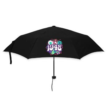Fête Anniversaire Femme 1948 75 Ans Anniversaire - Parapluie standard - noir - Devant