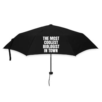 The most coolest biologist in town - Umbrella (small) - black - Front