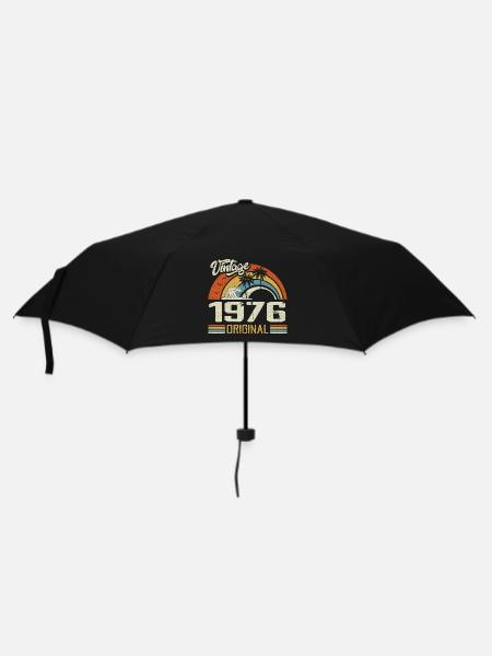 Vintage 1976 Vintage Rétro Cadeau Anniversaire - Parapluie standard - noir