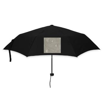 Realistische 3D Wassertropfen - Regenschirm (klein) - Schwarz - Vorne