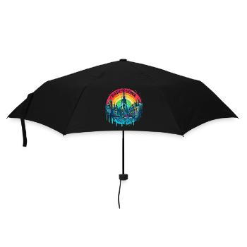 BARCELONA SPAIN LA SAGRADA FAMILIA CHURH RAINBOW - Umbrella (small) - black - Front