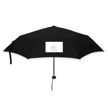 Elegantes Kronenmotiv für Damen - Regenschirm (klein) - Schwarz - Vorne