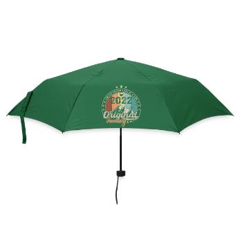Vintage Retro Januar 2022 Geburtstagsgeschenk - Regenschirm (klein) - Flaschengrün - Vorne