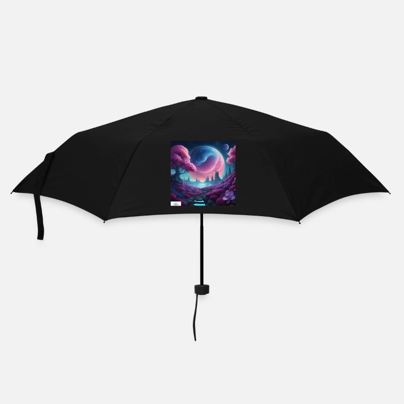 Paysage onirique céleste épique - Parapluie standard - noir