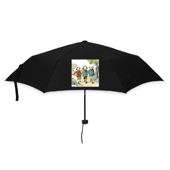 Vintage 3 Freunde - Regenschirm (klein) - Schwarz - Vorne