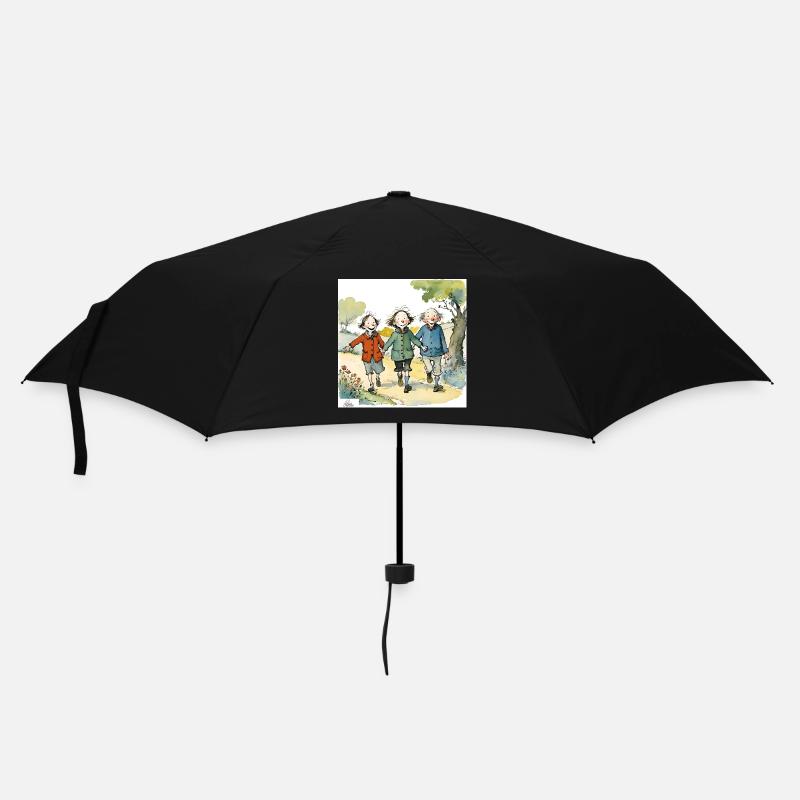 Vintage 3 friends - Umbrella (small) - black