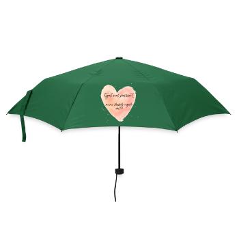 No matter what happens, my girls take care of it - Umbrella (small) - bottlegreen - Front