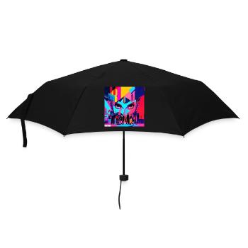 Digital gaze friends - Umbrella (small) - black - Front
