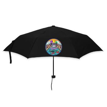 Venedig, Italien - Regenschirm (klein) - Schwarz - Vorne