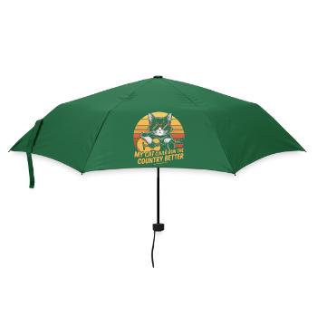 Mon Chat Gouvernerait Mieux Le Pays - Parapluie standard - vert bouteille - Devant