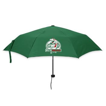 Papasaurus Fête des Pères Dinosaure T-Rex Idée Cadeau - Parapluie standard - vert bouteille - Devant