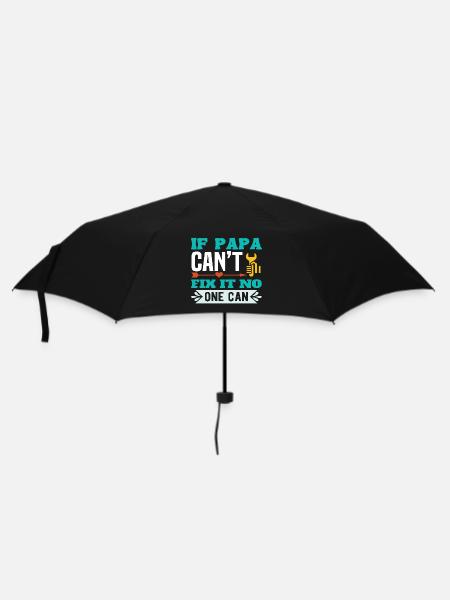 If Not Dad Can Fix - No One Can - Umbrella (small) - black
