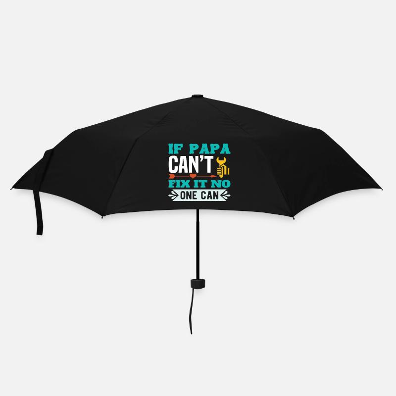 If Not Dad Can Fix - No One Can - Umbrella (small) - black