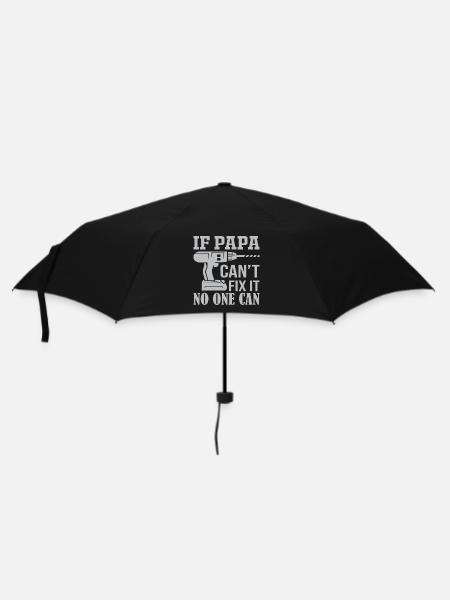 If Not Dad Can Fix - No One Can - Umbrella (small) - black