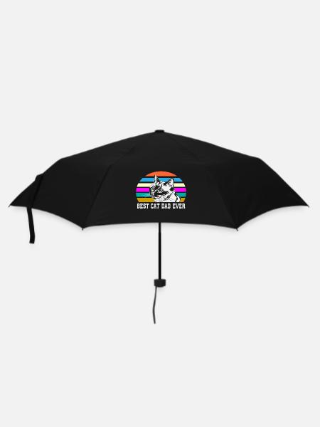 Meilleur chat papa jamais meilleur chat papa chat chaton - Parapluie standard - noir