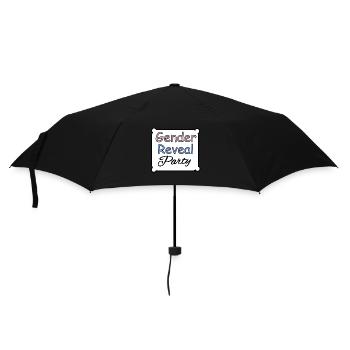 Gender Reveal Party - Regenschirm (klein) - Schwarz - Vorne