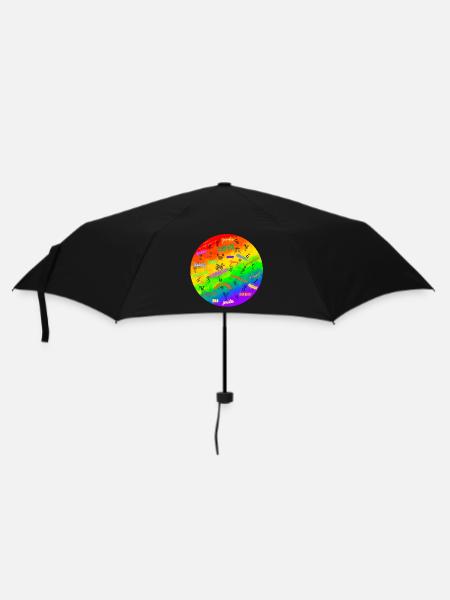 LGBTQIA+ Pride Design - Umbrella (small) - black